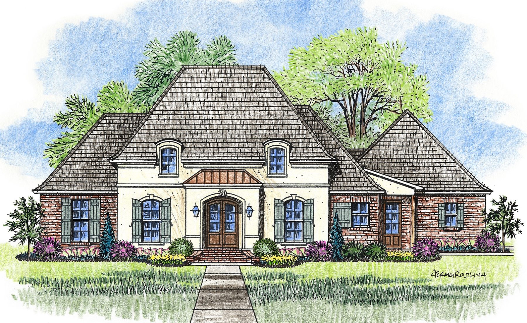 For the right French Country floorplan, choose something beautiful from Madden Home Design.