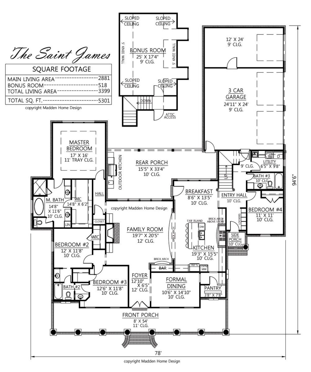 The St. James may just be the perfect home for you! With two stories, there's more than enough space.
