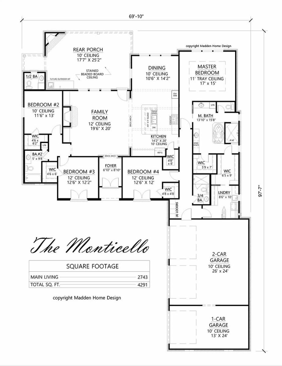 Find out if The Monticello is the right design for your future home with Madden.