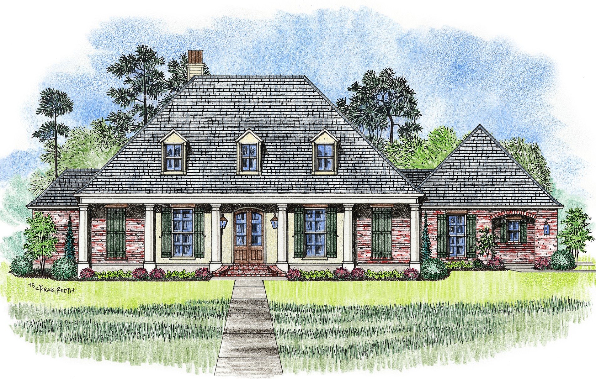 The Oakmont Madden Home Design Louisiana Style Home