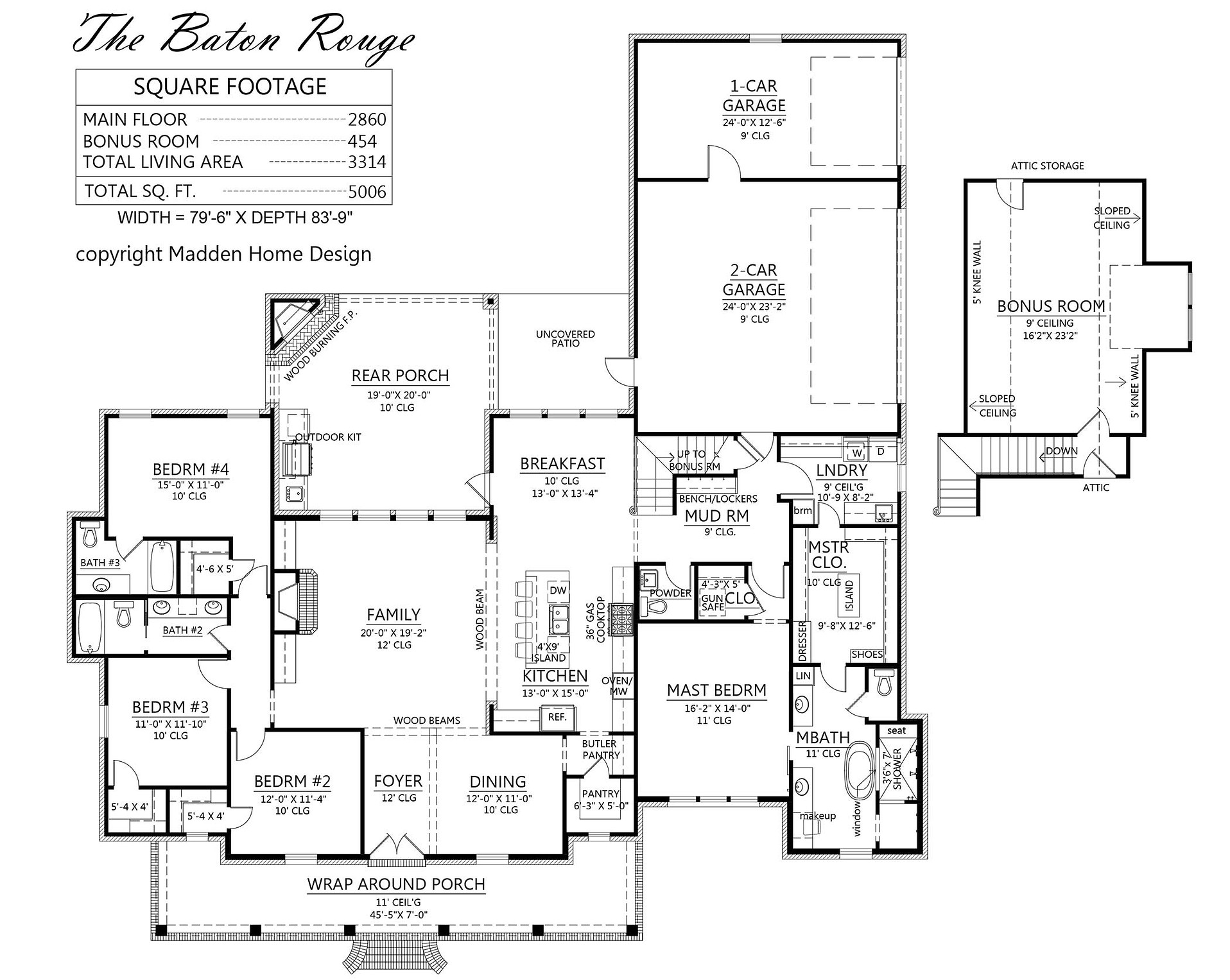 The Baton Rouge | Madden Home Design | Louisiana Style