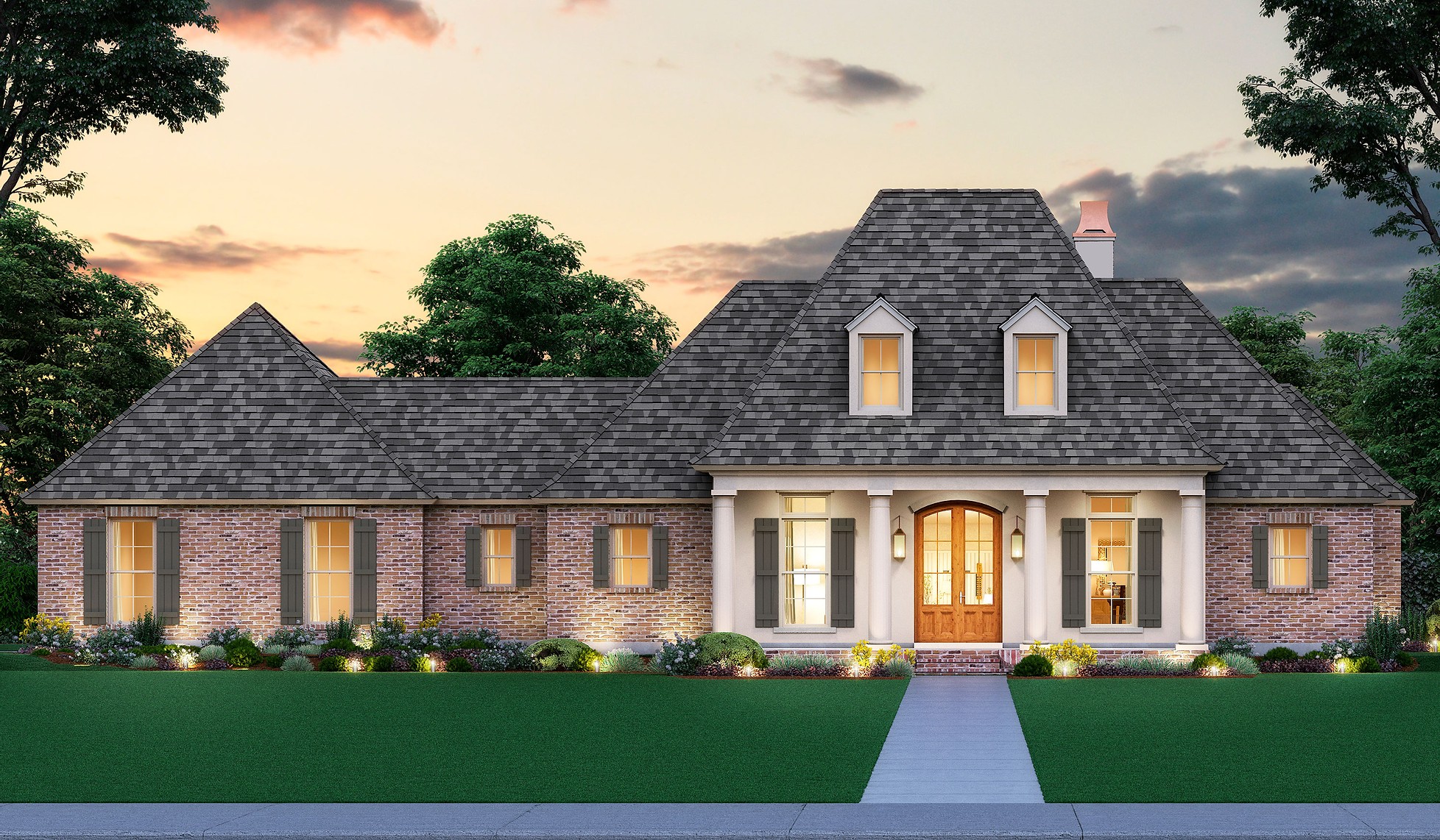 The Monroe | Madden Home Design | Louisiana Floorplans