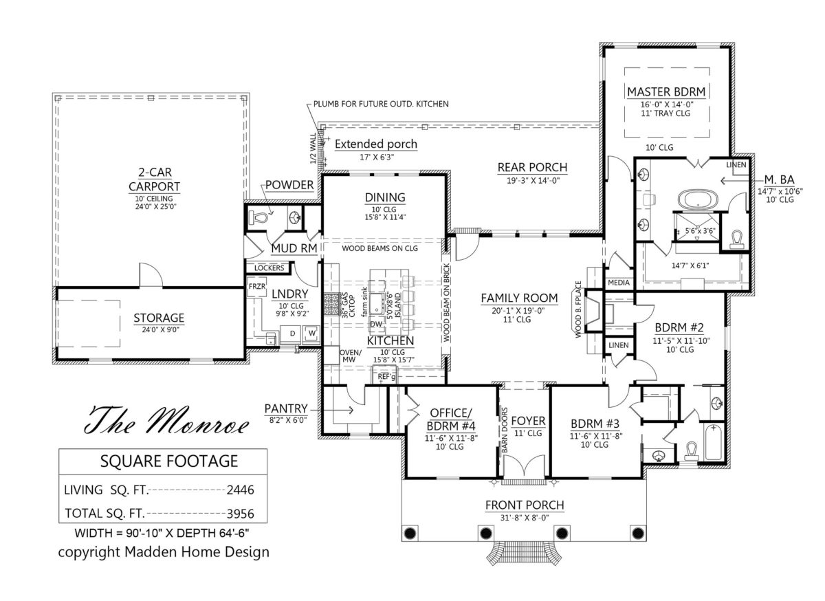 The Monroe may just be in your future! Take a look at our fantastic floorplan.
