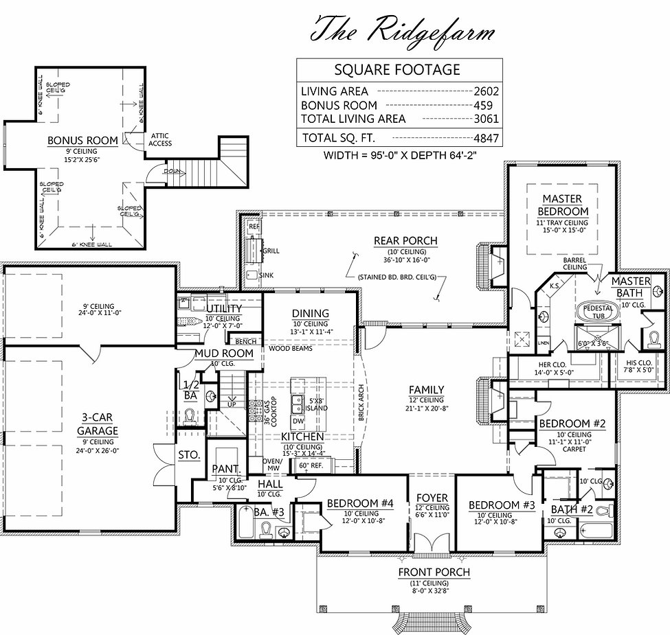 Is The Ridgefarm for you? With four bedrooms and three and a half baths, this could be the perfect space for your family.
