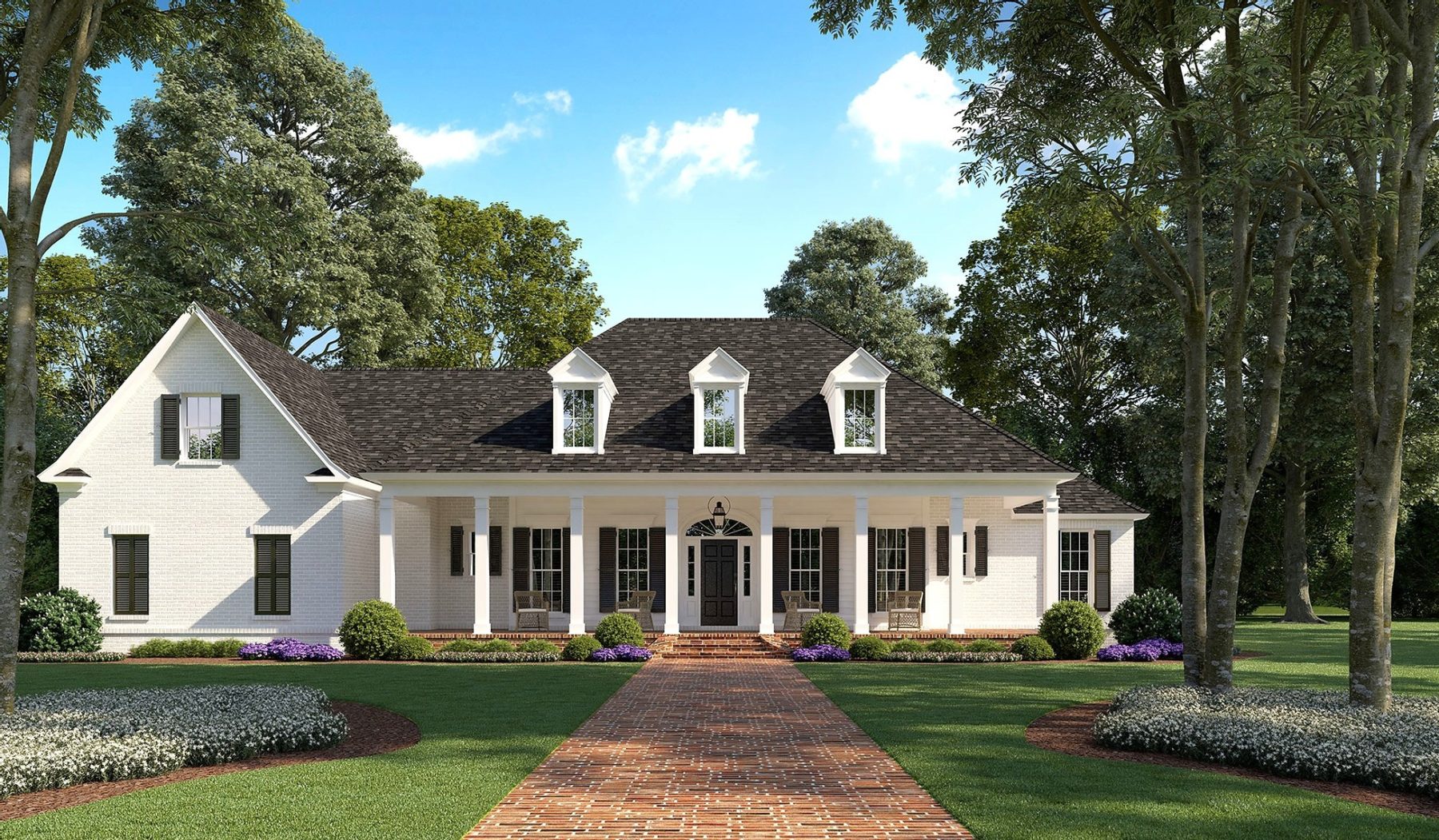 For more Louisiana style plans like The Nottoway, get in touch with Madden Home Design.