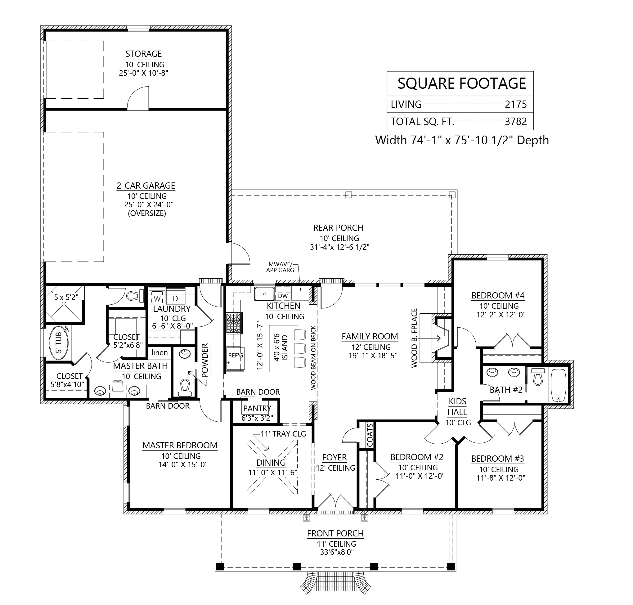 The Woodville - House Plans - Madden Home Design