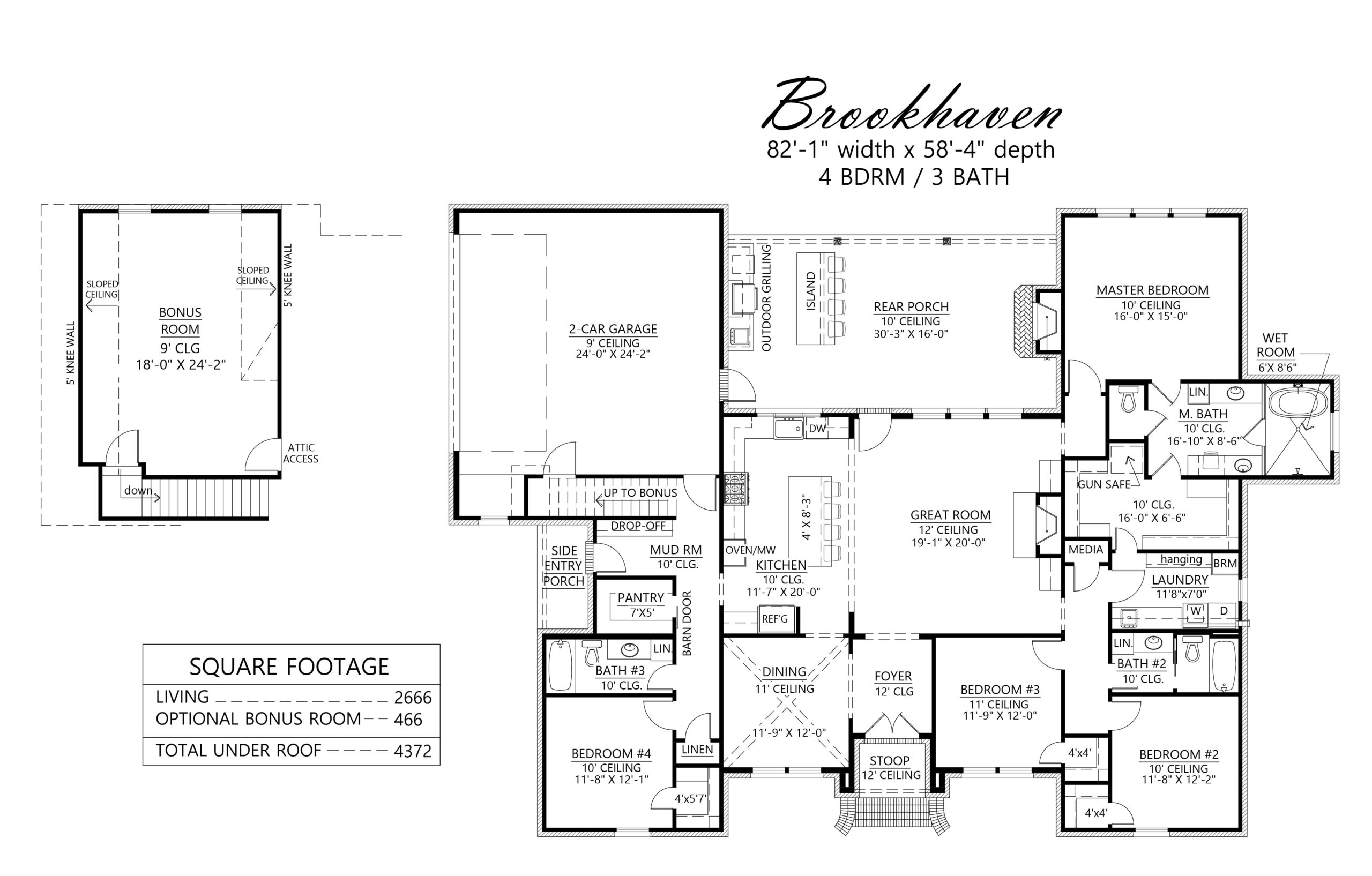 The Brookhaven - House Plans - Madden Home Design