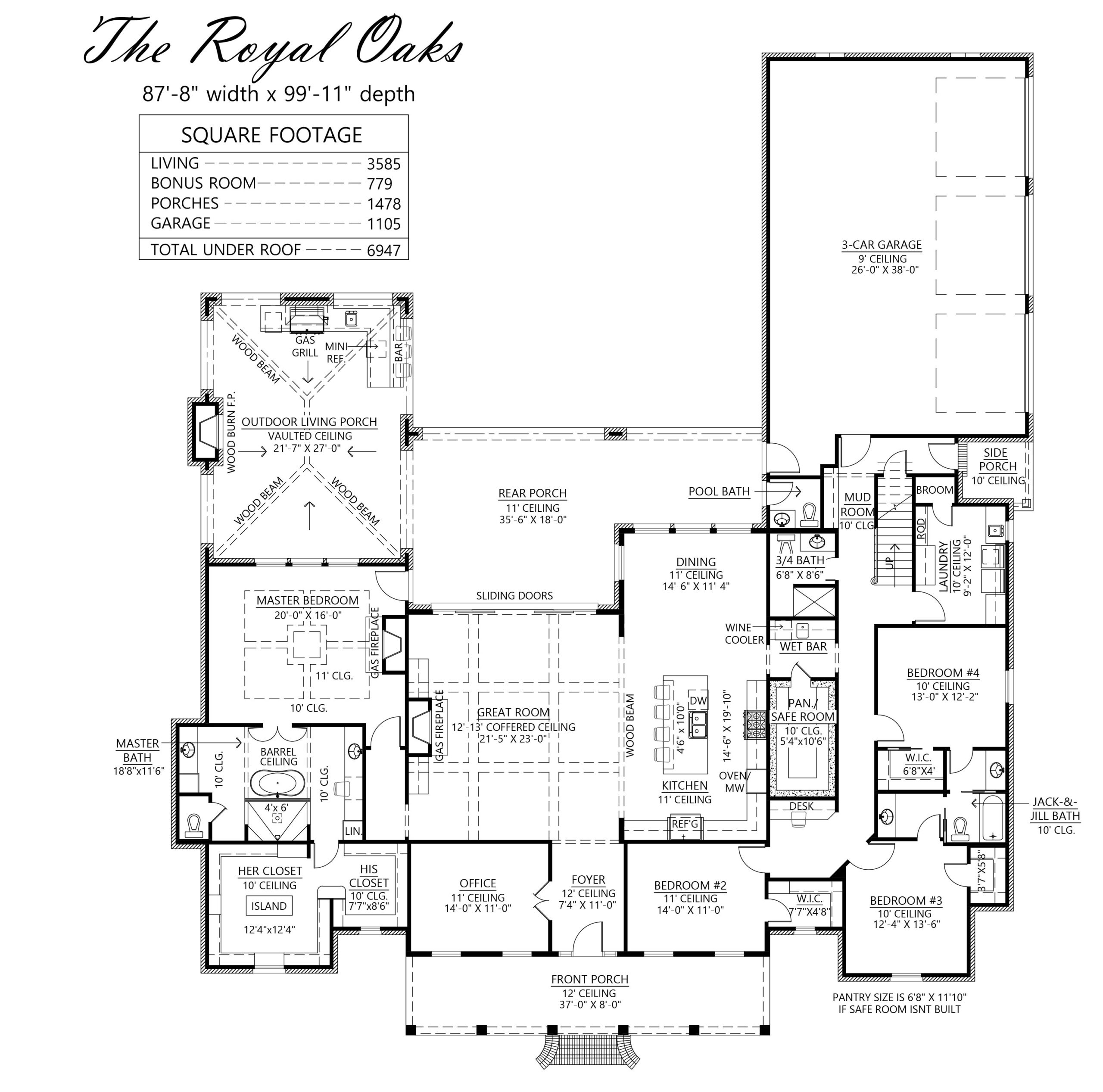 The Royal Oaks - House Plans - Madden Home Design