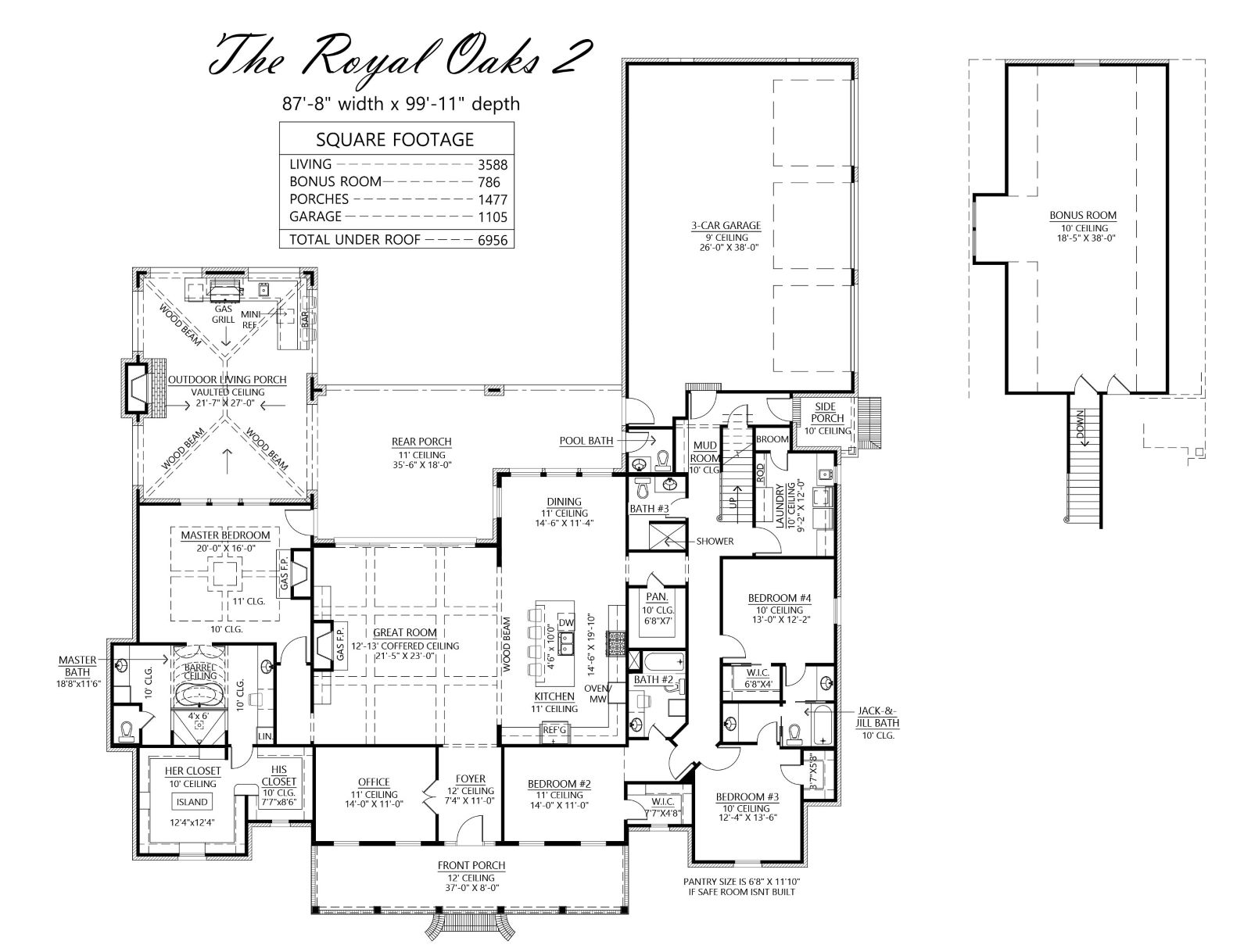 The Royal Oaks 2 - House Plans - Madden Home Design